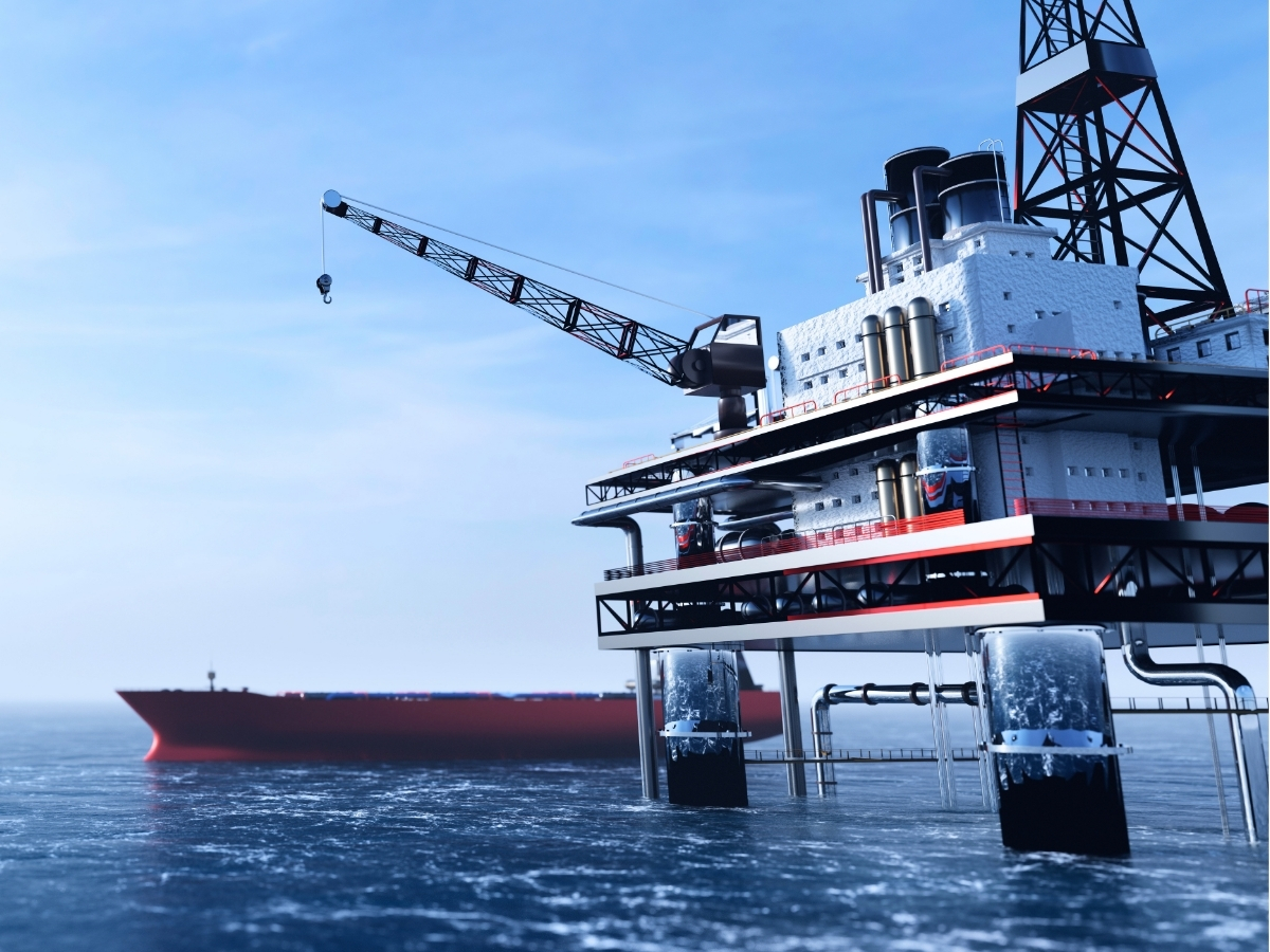 Containerhafen mit Ladekränen – Einsatzumgebung für Marine- und Offshore-Hydraulik von AXXERON Hydrolux