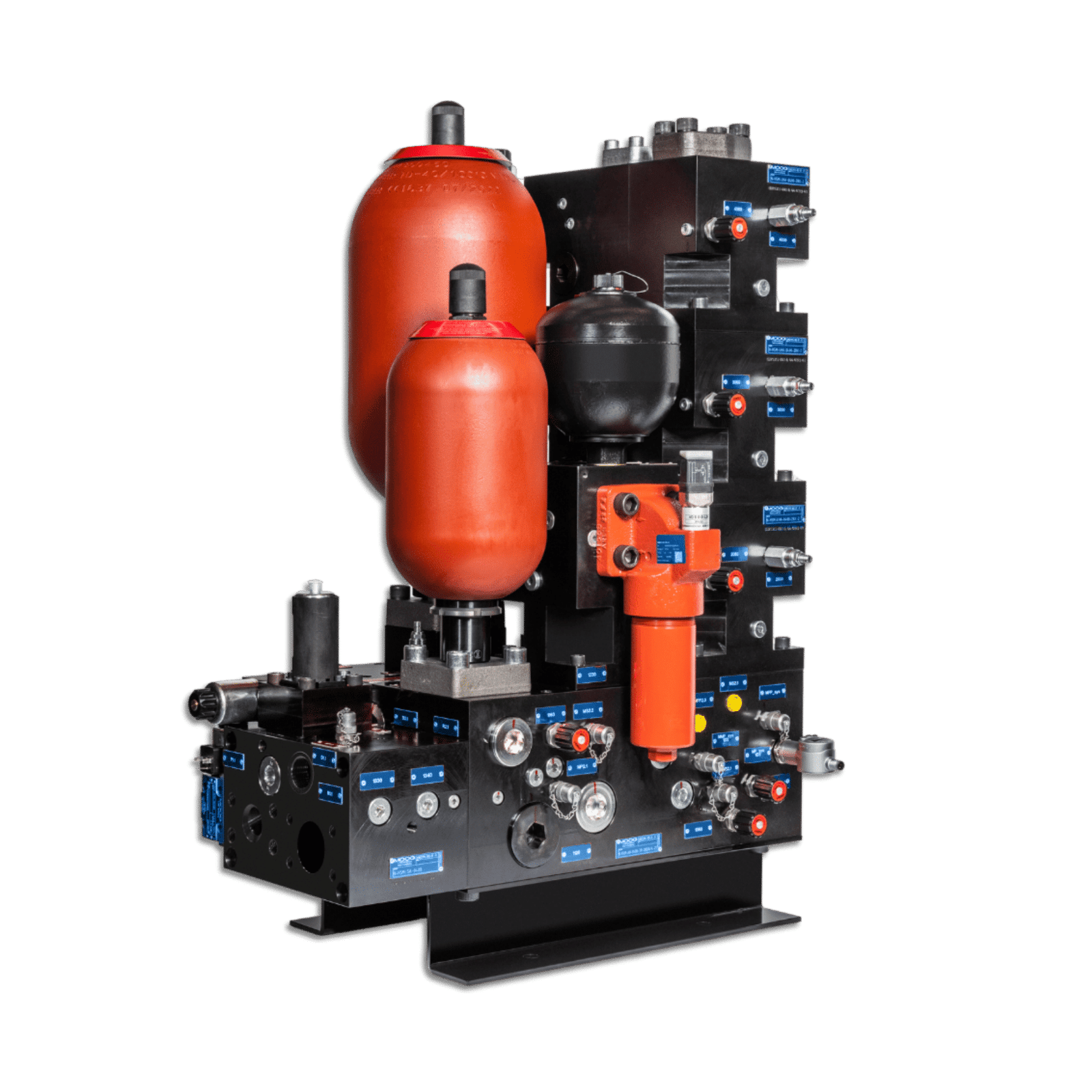 AXXERON Hydrolux M-HSM modular hydraulic service manifold with valves and hydraulic connections